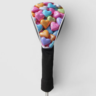 Couvre-club De Golf Colorful Candy Love Hearts