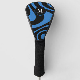 Couvre-club De Golf Conception Abstraite Personnalisée Initiale Conduc