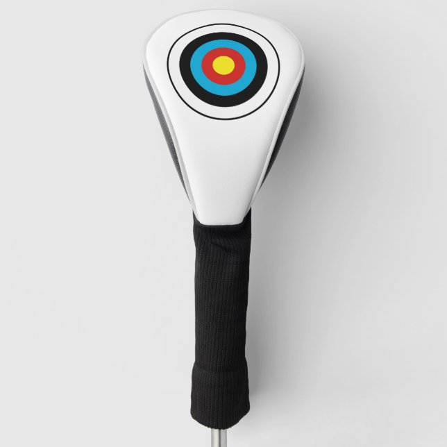 Couvre-club De Golf Conception cible Bullseye (Devant)