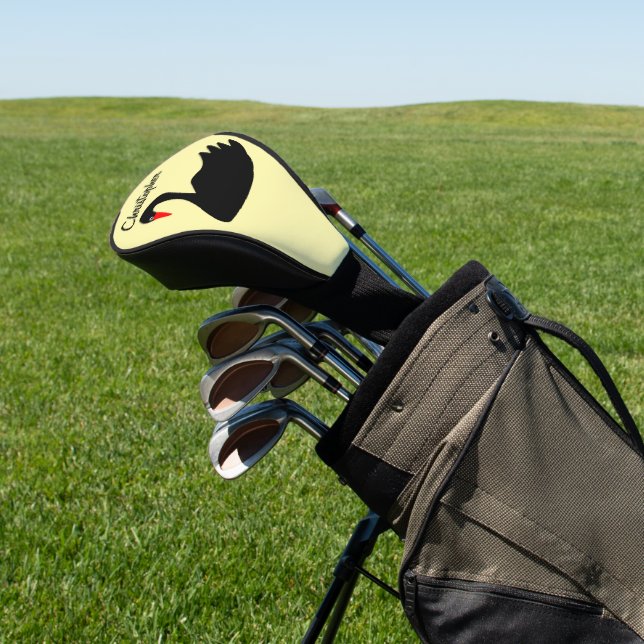 Couvre-club De Golf Conception Cygne Noir (In Situ)