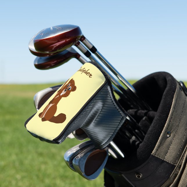 Couvre-club De Golf Conception de castor (In Situ)