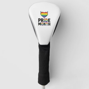 Couvre-club De Golf Conception de chemise à cœur horné du mois de la f