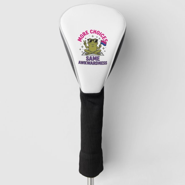 Couvre-club De Golf Conception de chemise de fierté de grenouille bi d (Devant)