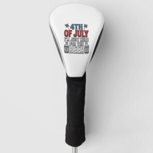 Couvre-club De Golf Conception de chemise patriotique vintage de bière