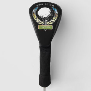 Couvre-club De Golf Conception de golf avec Modèle Monogramme de couro