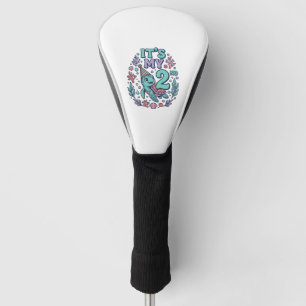 Couvre-club De Golf Conception de gravure vintage tortue de mer 2e ann