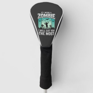 Couvre-club De Golf Conception de Halloween Zombie Je vais te manger_1