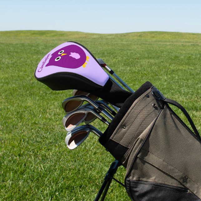 Couvre-club De Golf Conception de hibou pourpre (In Situ)