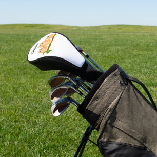 Couvre-club De Golf Conception de hiboux orange personnalisée