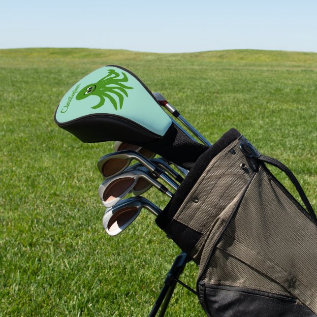Couvre-club De Golf Conception de la pieuvre verte (In Situ)