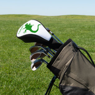 Couvre-club De Golf Conception de lézard vert