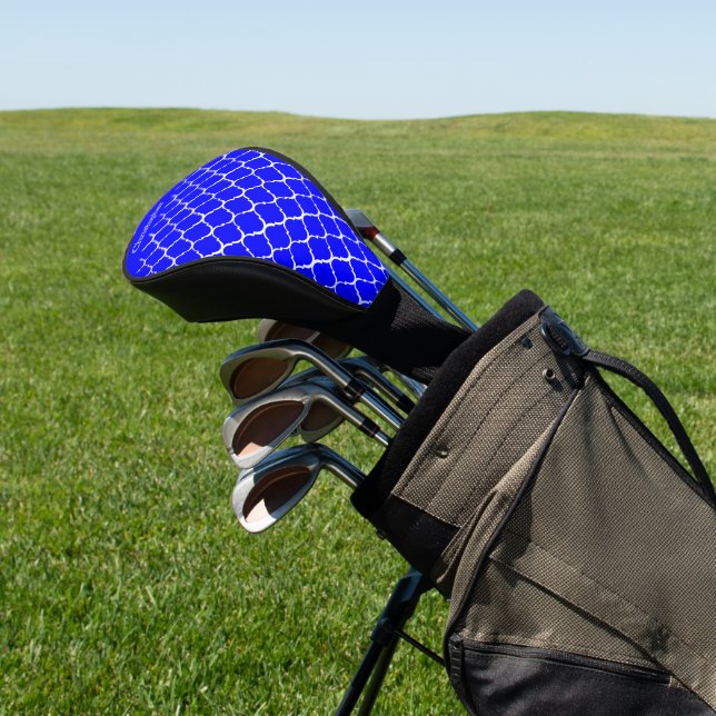 Couvre-club De Golf Conception de motif marocain bleu (In Situ)