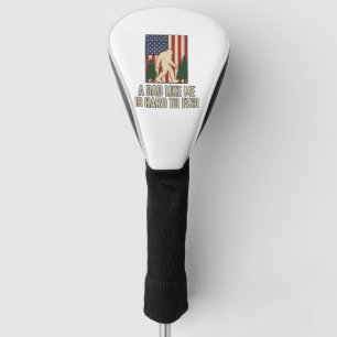 Couvre-club De Golf Conception de T-shirt Drapeau Américain Vintage Bi