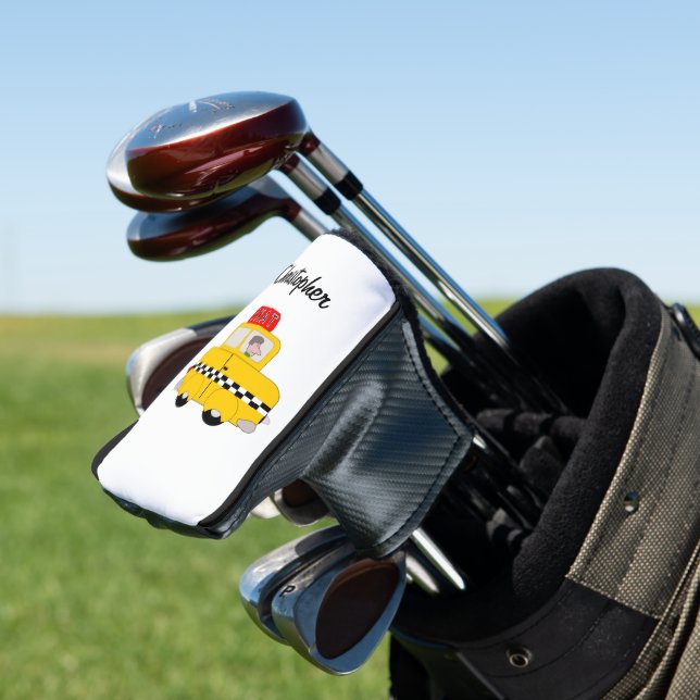 Couvre-club De Golf Conception de Taxi Jaune (In Situ)