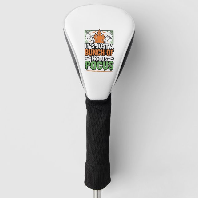 Couvre-club De Golf Conception de vecteur de citation Hocus Pocus Hall (Devant)