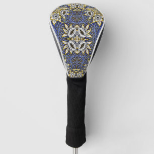Couvre-club De Golf Conception de William Morris Tulipe Saules Bleu et
