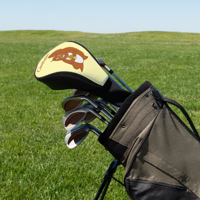 Couvre-club De Golf Conception Écureuil Rouge (In Situ)