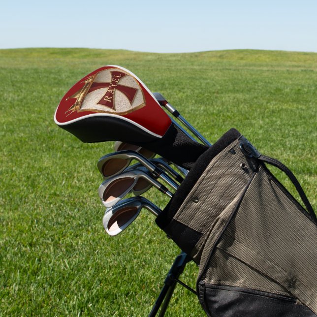Couvre-club De Golf conception EOC RED RayEl Crest  (In Situ)