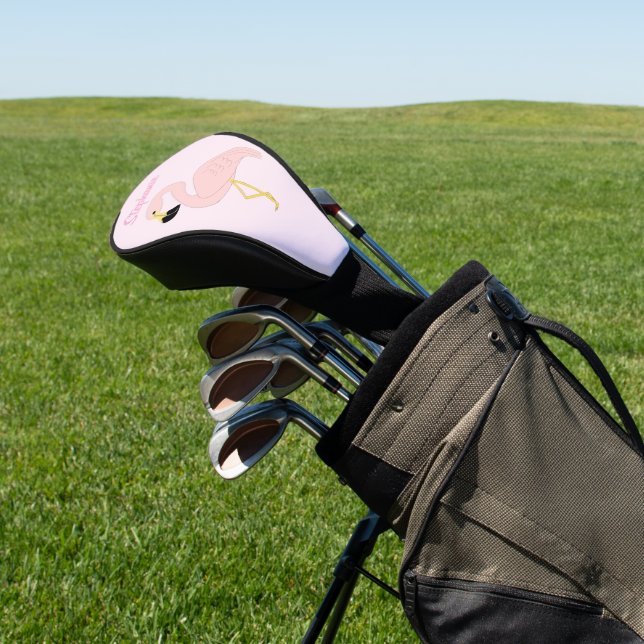 Couvre-club De Golf Conception flamant rose (In Situ)