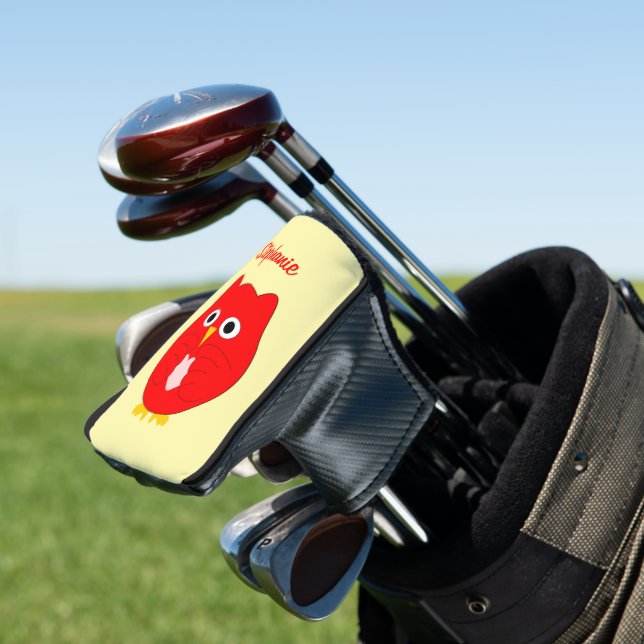 Couvre-club De Golf Conception Hibou Rouge (In Situ)