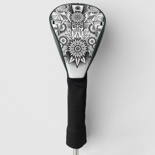 Couvre-club De Golf Conception Tribale Artistique (Devant)