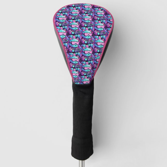 Couvre-club De Golf Cool Cat Gamer (Devant)