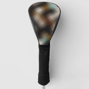 Couvre-club De Golf Cool Funky Multi Brown Wavy Zig Zag Motif 