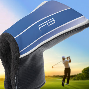 Couvre-club De Golf Cool Moderne Initiales de Golfeur Gradient Royal B