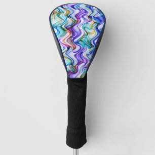 Couvre-club De Golf Cool multicolore Wavy Zig Zag Motif
