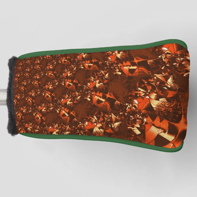 Couvre-club De Golf Corail brunâtre brillant, et semblable au relief (Devant)