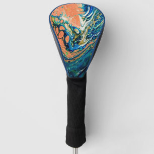 Couvre-club De Golf Coral N Bleu Plage Sud-Ouest Abstrait