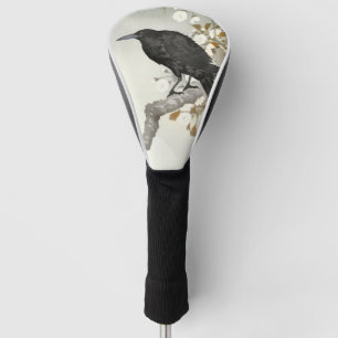 Couvre-club De Golf Corbeau Koson Oiseau Japonais Corbeau