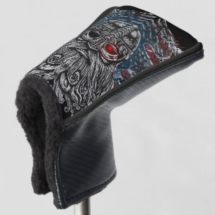 Couvre-club De Golf Corbeaux et épées d'Odin Mythologie Viking drapeau