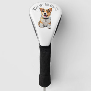 Couvre-club De Golf Corgi joyeux et joueur 'Remuant pour des birdies'