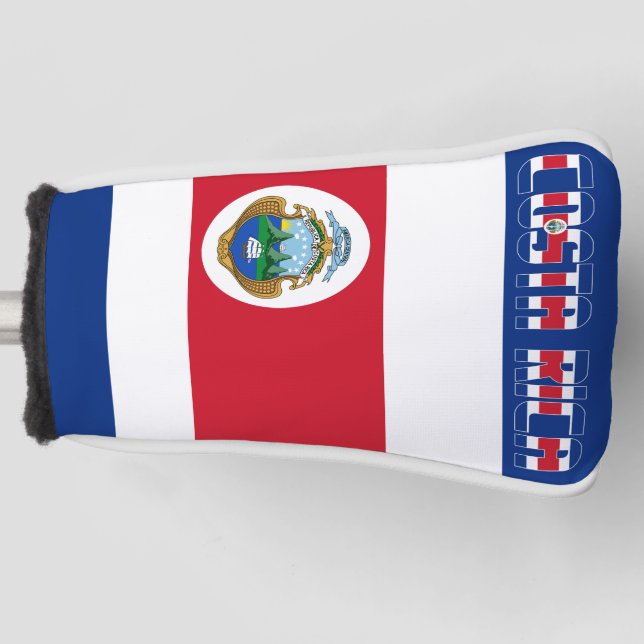Couvre-club De Golf Costa Rica Drapeau Gorgetic Patriotic Golf Tête Co (Devant)