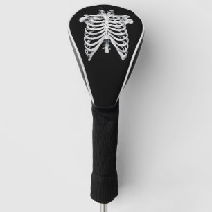 Couvre-club De Golf Costume de cage thoracique de squelette pour Hallo