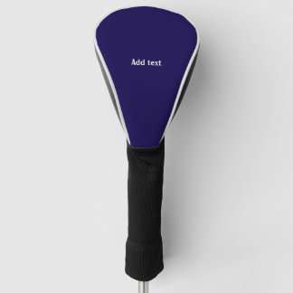 Couvre-club De Golf couleur bleu marine, texte blanc,
