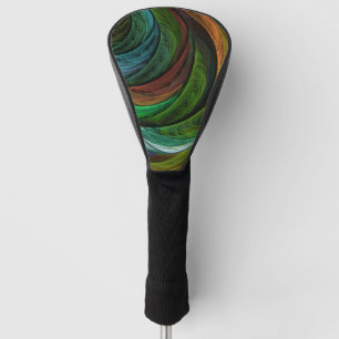 Couvre-club De Golf Couleur Gloire Moderne Art Abstrait Motif Élégant
