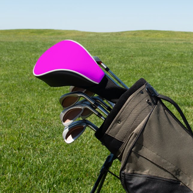 Couvre-club De Golf Couleur solide Magenta brillante (In Situ)