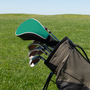 Couvre-club De Golf Couleur vert émeraude solide