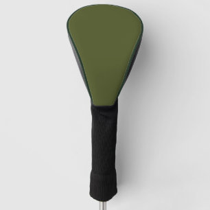 Couvre-club De Golf Couleur verte armée solide minimaliste professionn