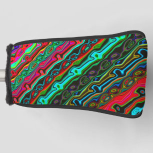 Couvre-club De Golf Couleur vive Fou coloré Abstrait Motif