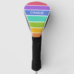 Couvre-club De Golf Couleurs arc-en-ciel couverture monographique pers