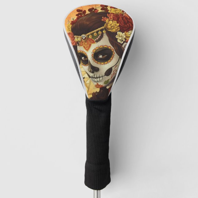 Couvre-club De Golf Coussin de jet Dia De Los Muertos (Devant)