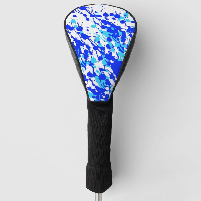 Couvre-club De Golf Coussins de peinture bleu (Devant)