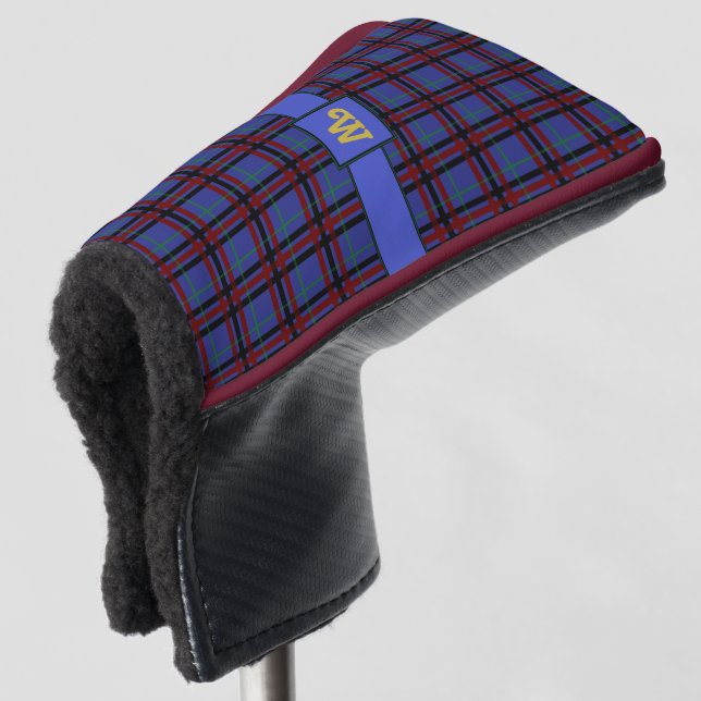 Couvre-club De Golf Couvercle À Joyaux À Poutte Plaid (Devant 3/4)