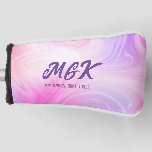 Couvre-club De Golf Couvercle à mâchoire rose vif (Devant)