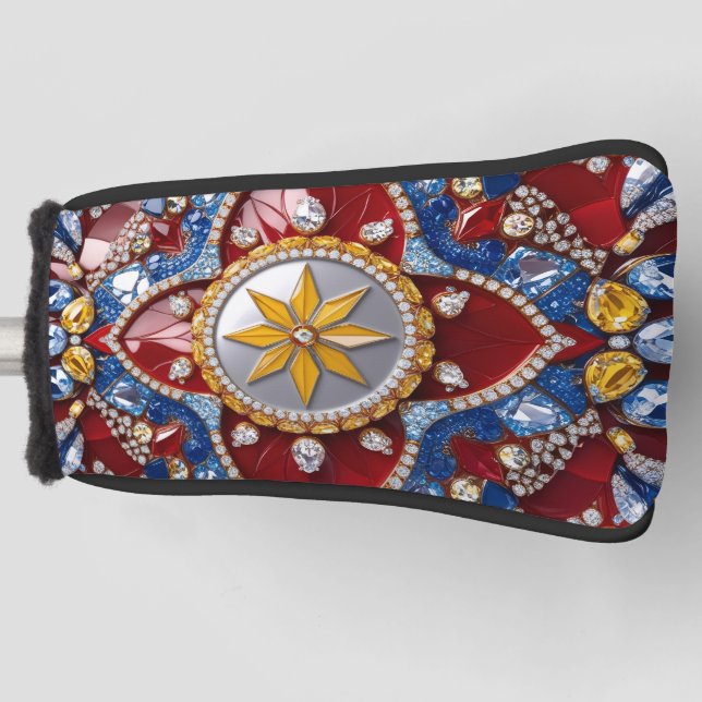 Couvre-club De Golf Couvercle de golf avec Colombie Colours Design (Devant)