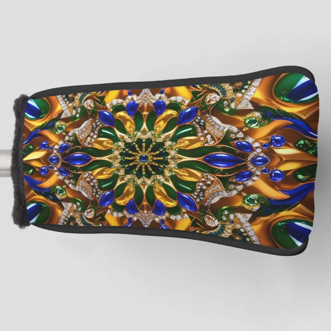 Couvre-club De Golf Couvercle de golf avec couleurs brésiliennes (Devant)