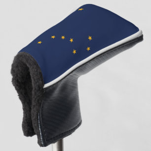 Couvre-club De Golf Couvercle de golf avec drapeau de l'Alaska, États-